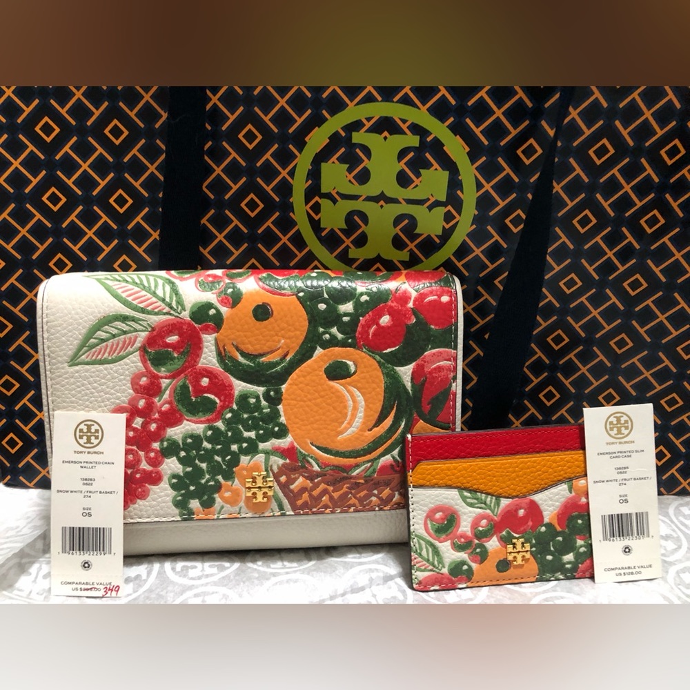 Tory Burch Bag with matching card case